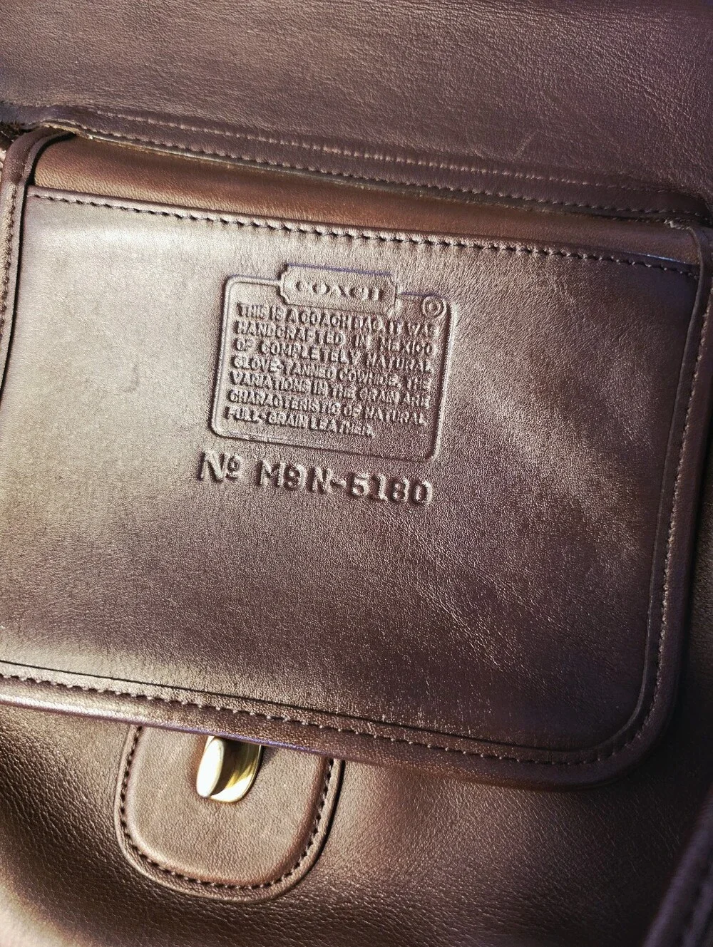 Vintage Coach Briefcase (Devil Wears Prada 2) Metropolitan Style #5180 Mahogany - Picture 7 of 12